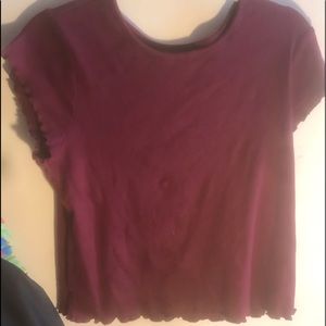 Lettuce Edge ripped crop top.